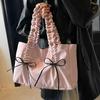 Large Rectangular Tote Handbag Medium Firmness Nylon with Polyester Lining Lightweight Purse