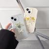 Custodia per Cellulare Fiore con Fiocco per Apple 17 Promax Trasparente Glitter Ins Style per IPhone 16 Silicone Morbido