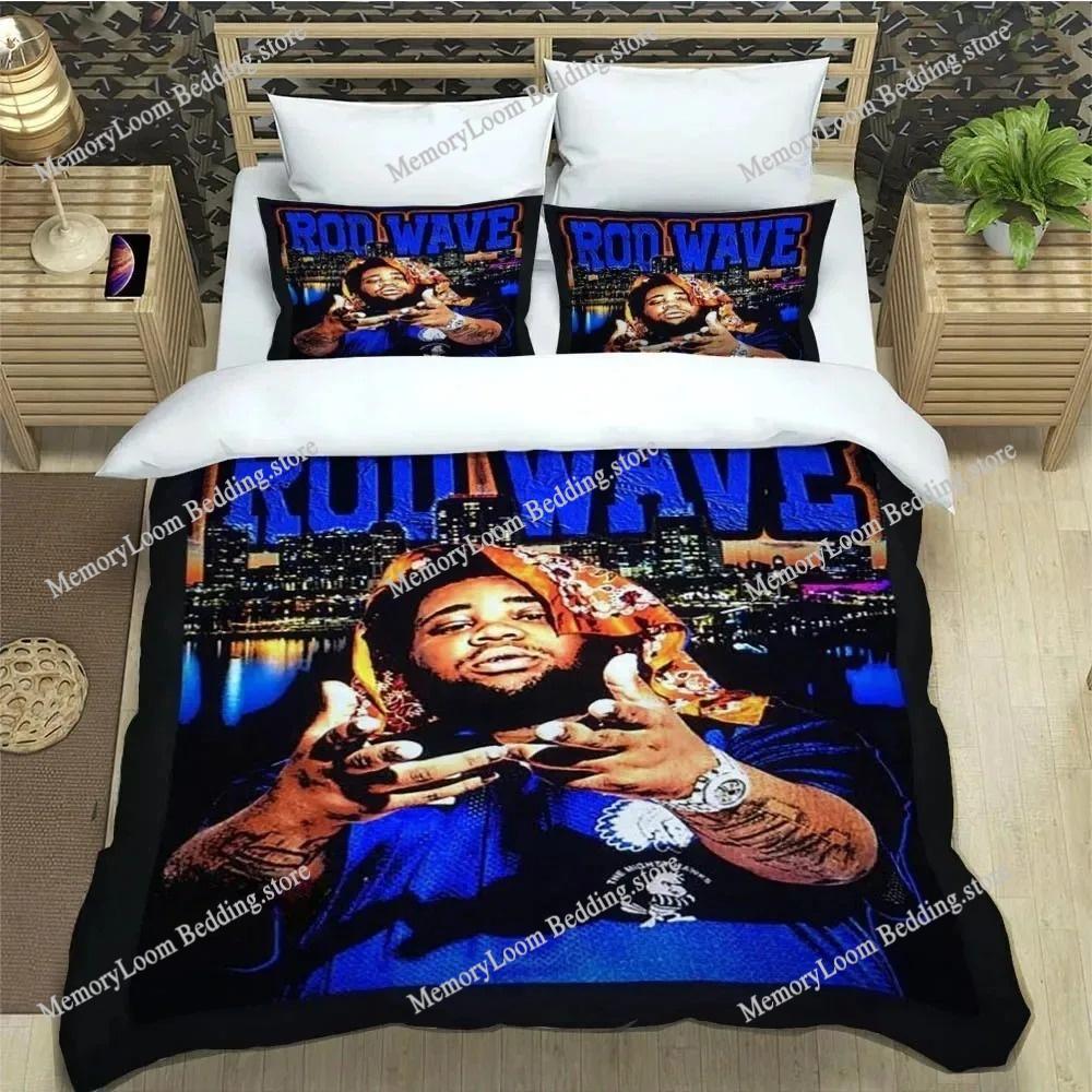 Popular Music Rod Wave Print Bedding Sets Exquisite Bed Supplies Set Duvet Cover Comforter Set Bedding Set Luxury Birthday Gift