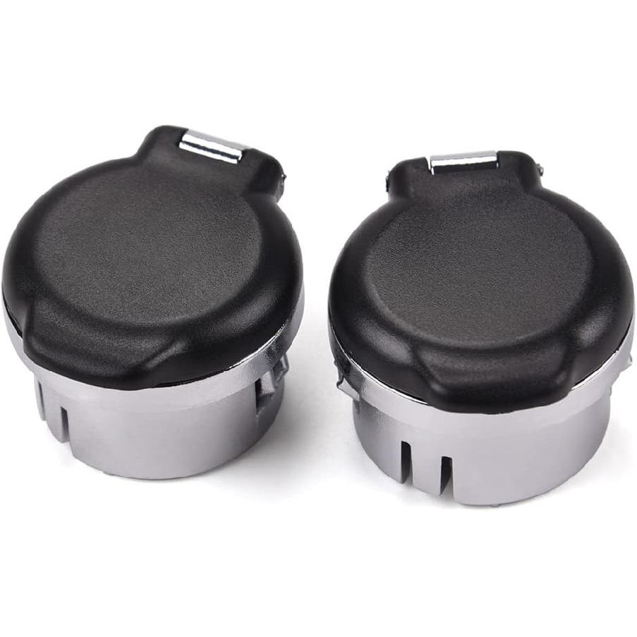 

CROSSDESIGN Outlet Plug Cover Cap Dash Retainers 12v Power Compatible With 2007 2008 2009 2010 2011 2012 2013 Chevy GMC Silverado Sierra 2Pcs