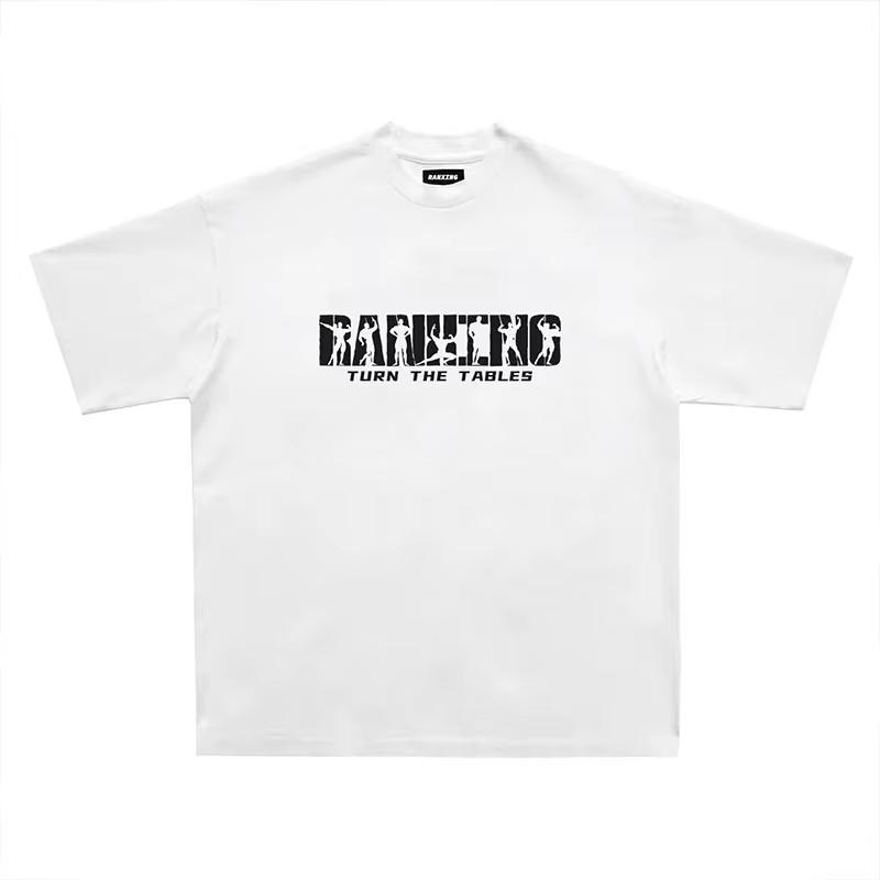 

Muscle Fitness Mens Cotton TShirt Abstract Figures Streetwear Casual White - Men s Summer Cotton Graphic Tee S разноцветный