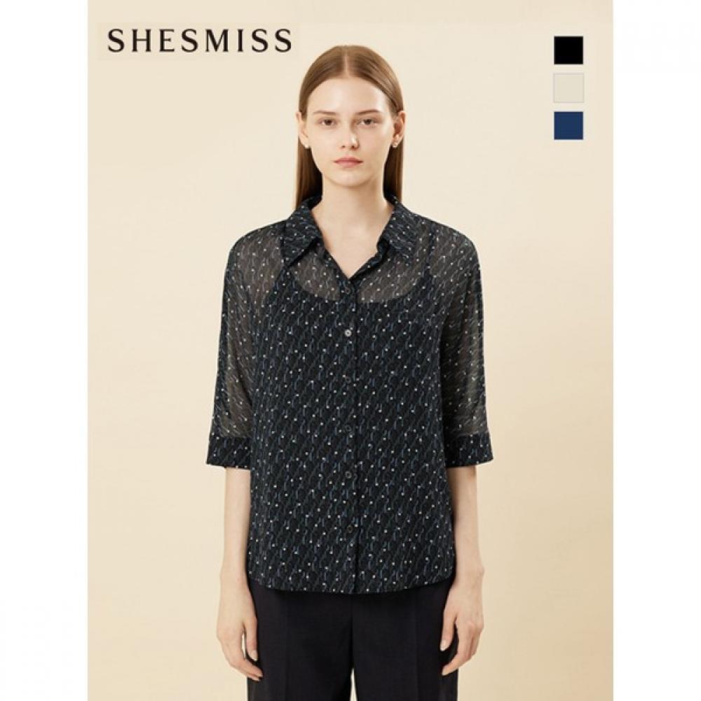 

She S miSS Pattern See Through blouSe SwwStn21060 Ivory/55