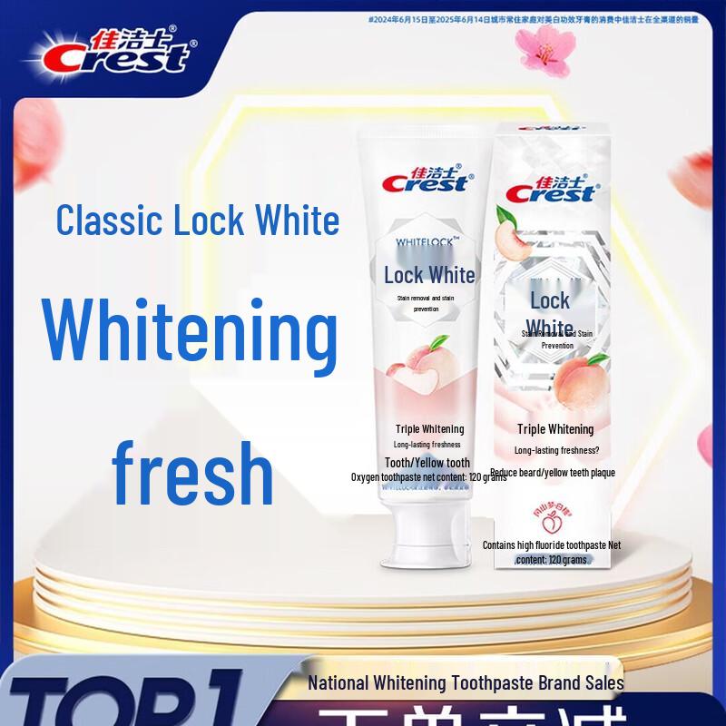 Crest Peach Scented Whitening Toothpaste