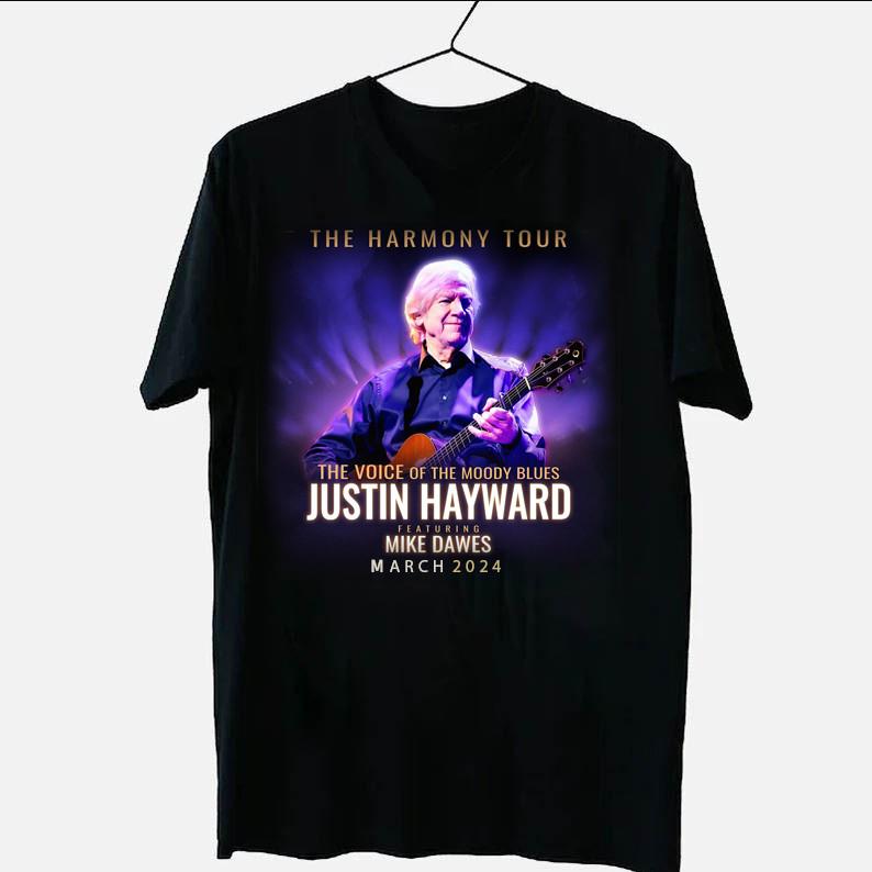 Justin Hayward  The Harmony Tour  Unisex T-Shirt All Size S-5XL WA529 Unisex T-Shirt S