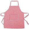 @ Red And White Check Design Chef Apron For Kids Set Of 5 K711 MJ-625-60%OFF