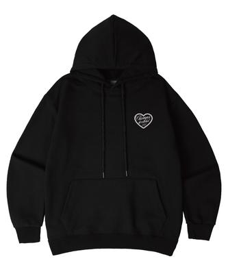 [5 Renk] Dantelli Kalp Kulübü Oversize Kapüşonlu Sweatshirt B25Ft01 [Polar Astarlı/Polar Astarsız] (A Tipi)