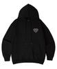 [5 Couleurs] Sweat à capuche surdimensionné Cœur en Dentelle Club B25Ft01 [Doublé polaire/Non doublé polaire] (Type B)