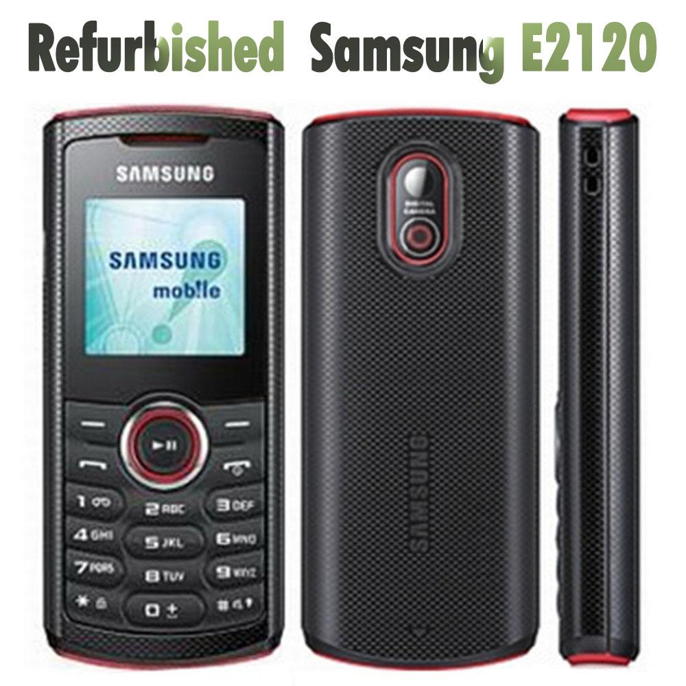 

95% новый Восстановленный Мобильный телефон Samsung E2120 No charger чёрный