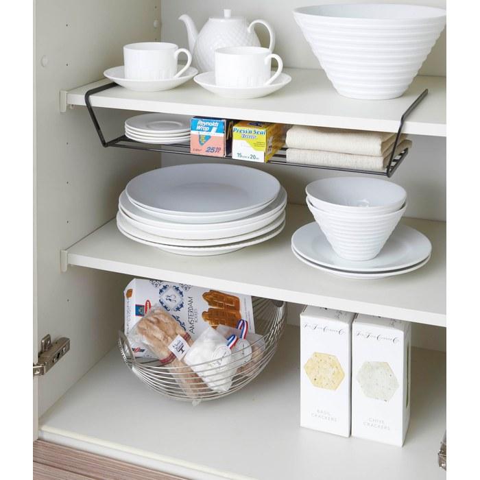 Yamazaki Dish Rack Tower Wide Black 7915, Approx. W45 X D19.5 X H8.5cm