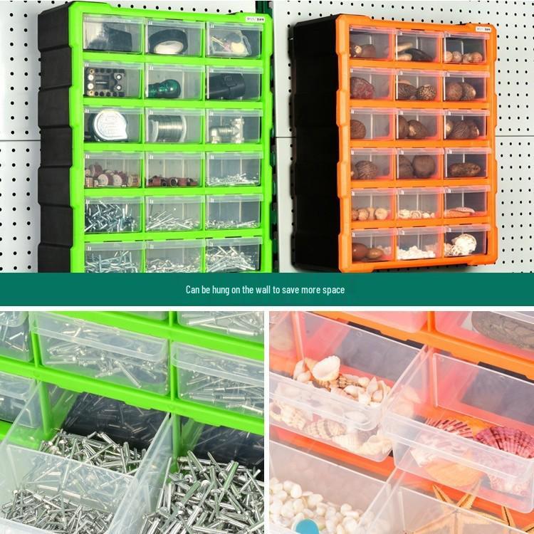 Parts Storage Cabinet with Drawers for Electronics, Hardware, & Screws