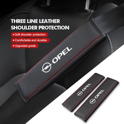Car Seat Belt Shoulder Cover Adjustable Length Anti-Scratch Pad For Zafira Meriva Mokka Vivaro Vectra Antara Ampera