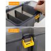 Fishing Tackle Box Single Buckle Lid Storage Boxes Translucent Fall Resistance Sorting Accessory Lure Bead Lines