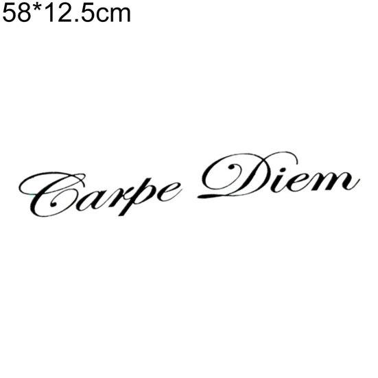 Carpe Diem letras vehículo diseño frontal coche pegatina parabrisas calcomanías decoración