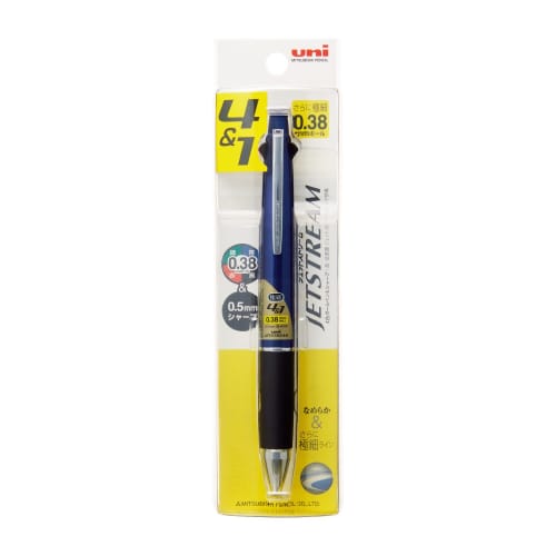 Mitsubishi Pencil Multi-Function Pen Jet Stream 4&1 0.38 Navy Easy to Write MSXE510038P.9