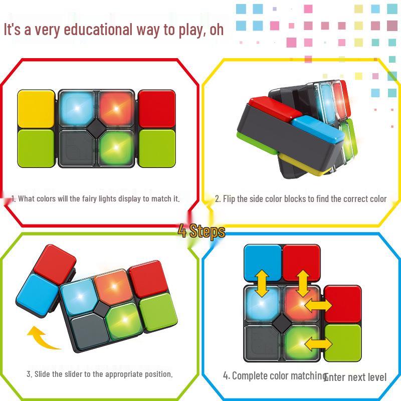 Cross-Border Music Magic Cube Flipslide Handheld Game