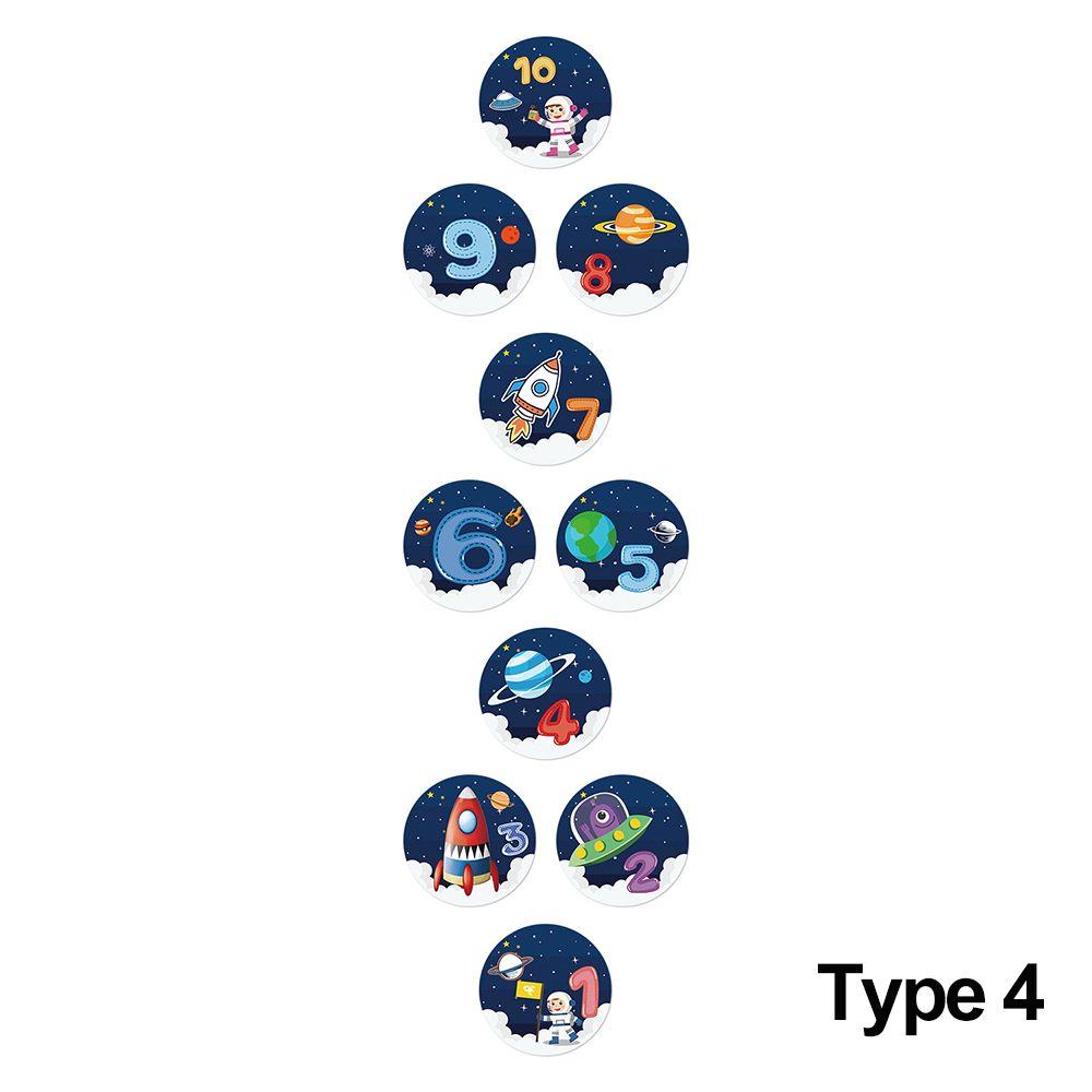 Self-adhesive Home Decoration Nursery Decals Parent-Unisex Gift Floor Stickers Cartoon Number Grids Hopscotch Game