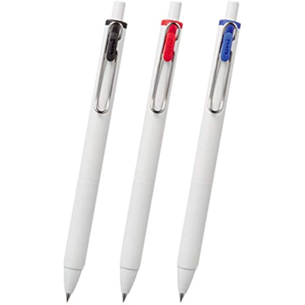 Mitsubishi pencil gel ink ballpoint pen uni-ball one uniball one 0.5mm black/red/blue/white shaft...