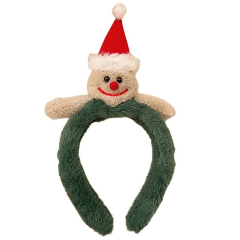 Christmas Antler Headband Party Costume Santa Hat Party Karaoke Punk Photo Props Cool Party Santa Hat Hair Hoop