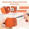 1PC Multipurpose Drill Bit Grinding Sharpener ,Electric Impact Drill Knife Sharpener ,Disposable Double-sided Polishing