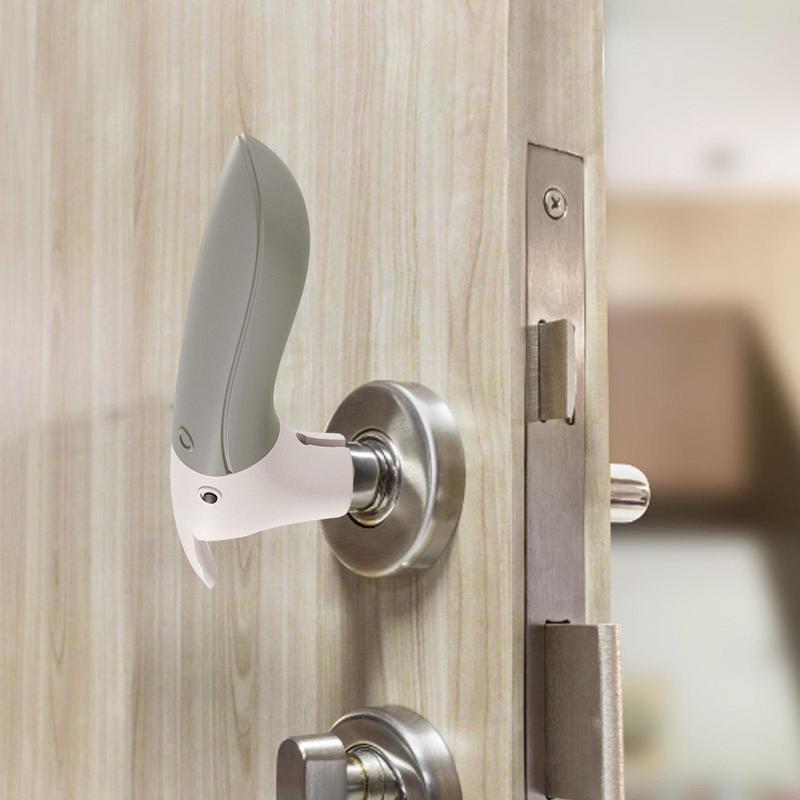 Anti-collision Soft Silicone Wrap Door Handle Cover Static-free Handle Sleeve  Safety Wall Protector For Bedroom Living Room