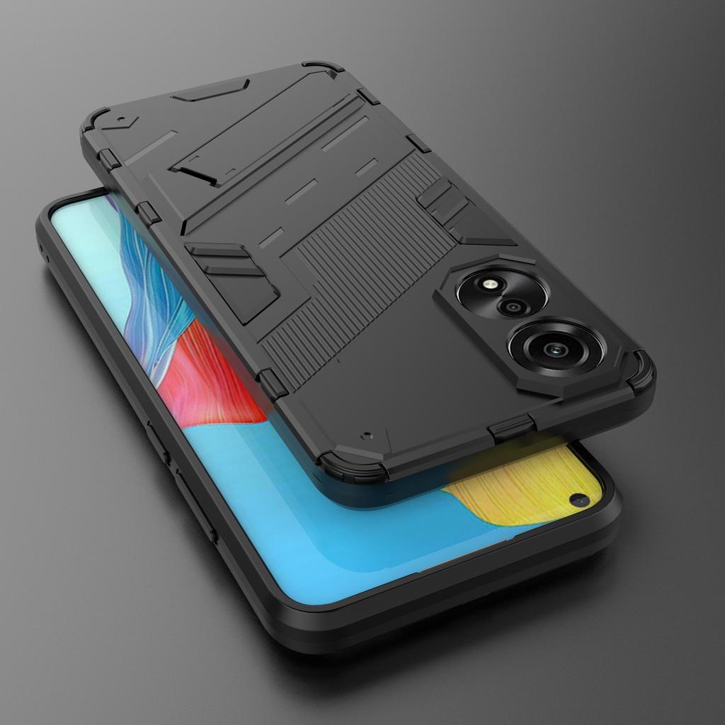For Oppo A78 4G Case PC+TPU Kickstand Drop-proof Phone Cover