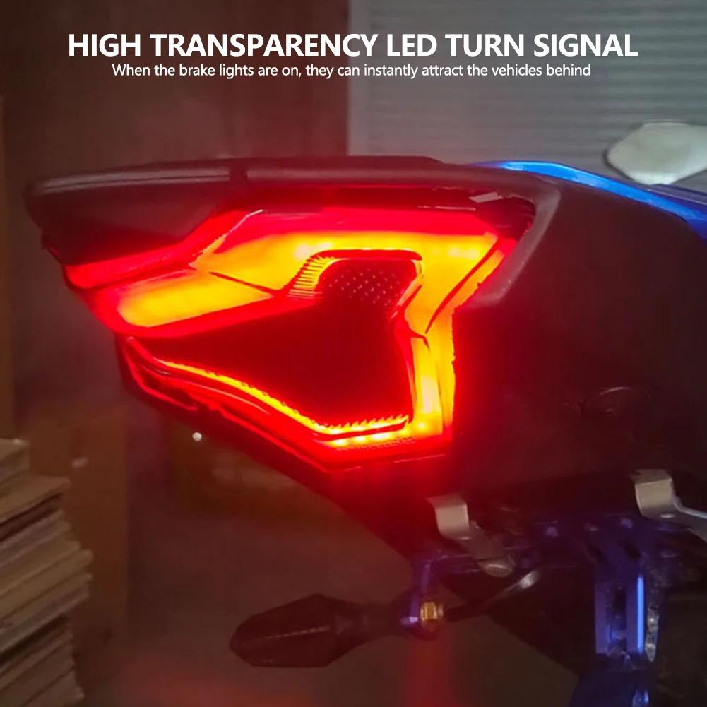 Motorcycle LED Tail Light Rear Brake Lamp Integrated Turn Signal Light for Yamaha MT-07/25 R3 R25 Y15 V1 V2 LED Taillight