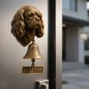 Retro Hund Velkommen Dørklokke Inngangsdør Valpehode Butikkeierklokke Hjemmekontor Inngang Dekorativ Klokke Kjæledyreiergave