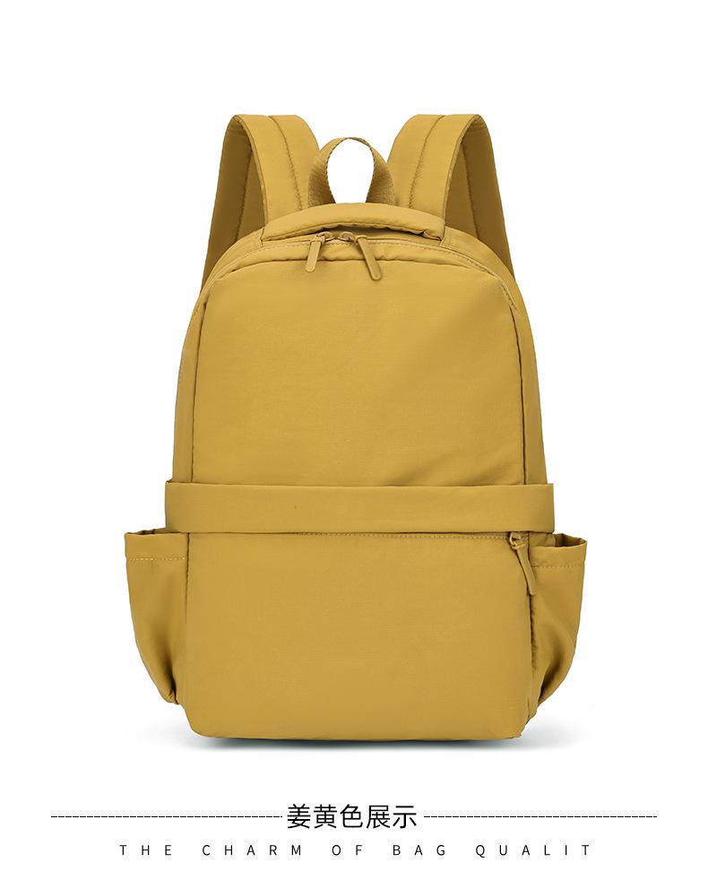 Schoolbag stylish simple versatile multi-storage compartment backpack large capacity outdoor travel men's and women's backpack