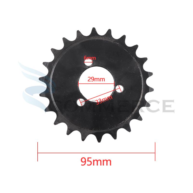 Motorcycle 410 Chain Plate 18T 22T Sprocket 18/22 Tooth Transmission Gear Fit For Electric Scooter Bicycle Bike Accessories
