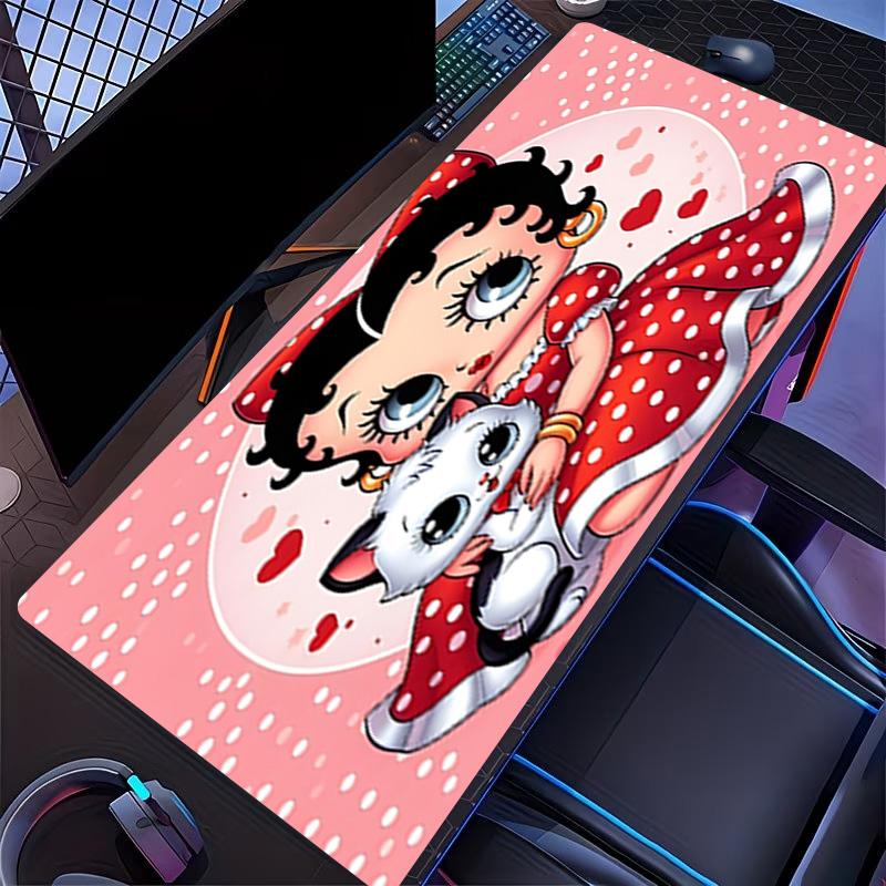 Betty Boop Print Mouse Pad, for Keyboard Pad Laptop PC Mat for Office Home Use, Desk Decor, Perfect Birthday Gift for Gamers