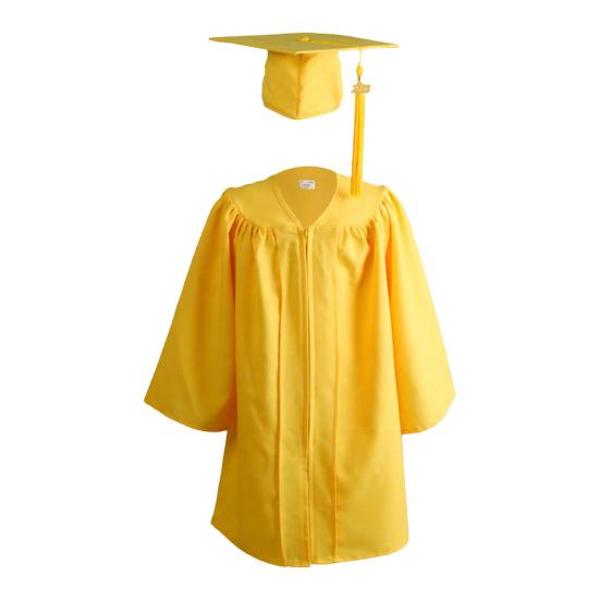 

Kindergarten Graduation Gown And Cap Set 2026 Graduation Gown with Hidden Zipper Gold Tassel Kids Elementary School Graduation Outfit 110cm