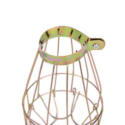 1Pc Iron Wire Bulb Guards Clamp Metal Lamp Cage Retro Trouble Light Parts
