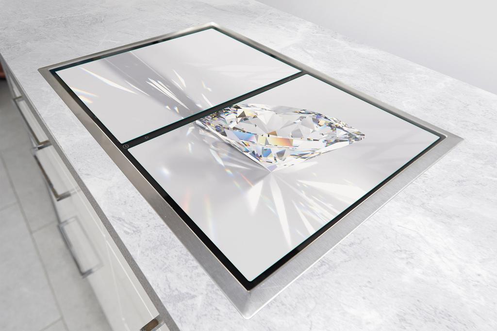 SZKLANA PŁYTA OCHRONNA DESKA 75x52 DIAMENT