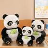 Entzückendes 30cm 40cm 50cm Niedliches Bambus haltendes Panda Plüschtier Weiches Stofftier Geschenk