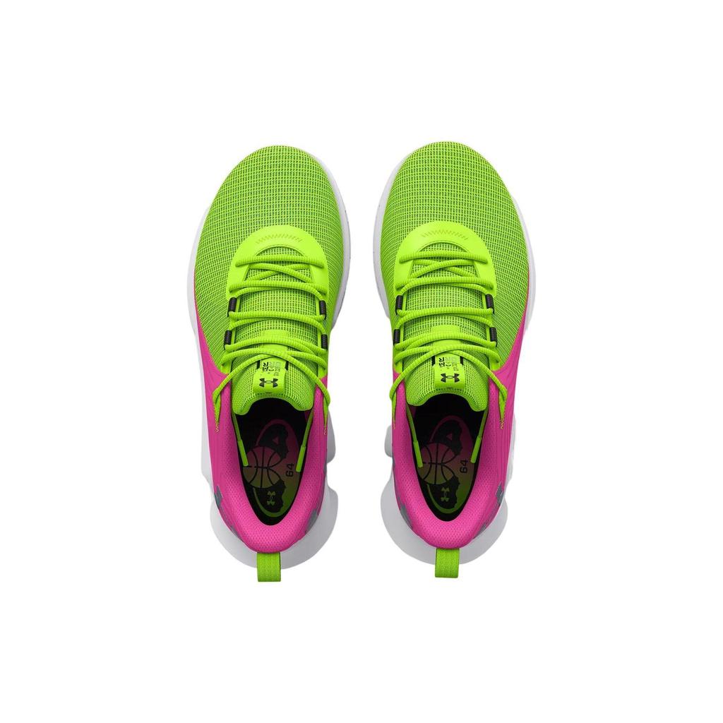 Under Armour Unisex Flow FUTR X 2 Basketball Shoes Lime Surge/Rebel Pink 3026288-300