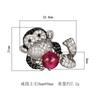 New Ring Accessories Monkey With Inlay Fashionable Luxurious Women's Style Open Mouth High-end Jewelry
