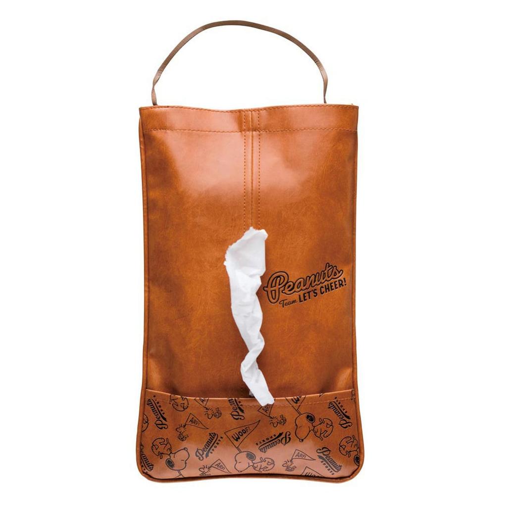 Чехол для салфеток BONFORM Snoopy Cheer 2 для салфеток 35x21 см, толщиной до 6 см, для легковых/обычных автомобилей, (Подходит для толстых), Верблюжий, 7259-05CA