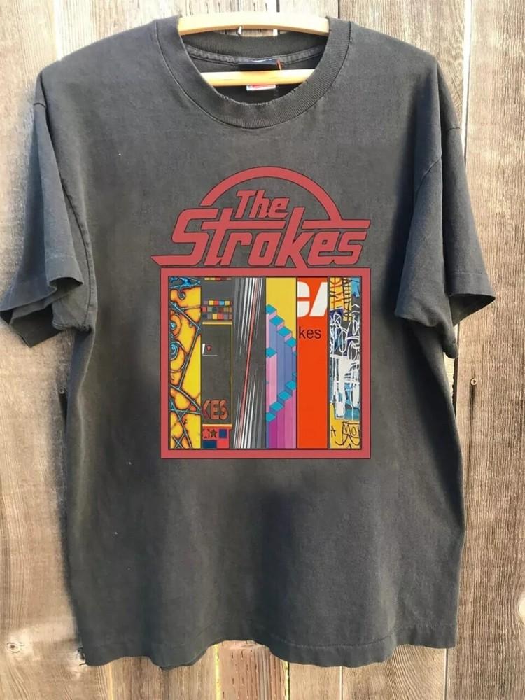 The Strokes Rock Band Album Charcoal Unisex Remake Tshirt Men Women S-5XL Unisex T-Shirt XXL