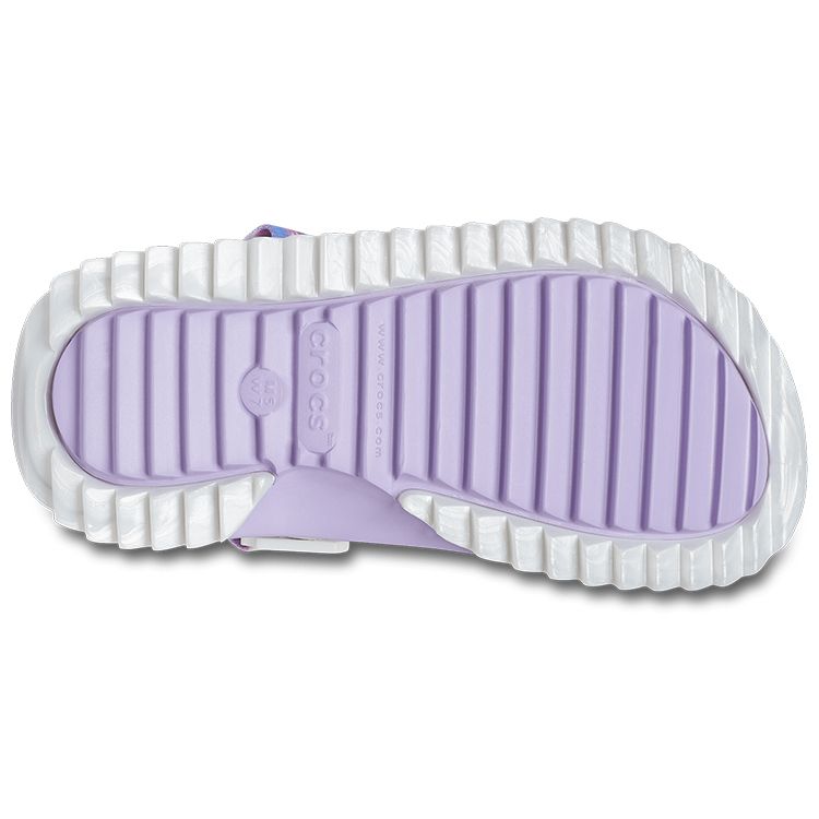 Crocs Classic Clog EVA Round Toe Perforated Shoes Unisex clogs White Purple 207772-577