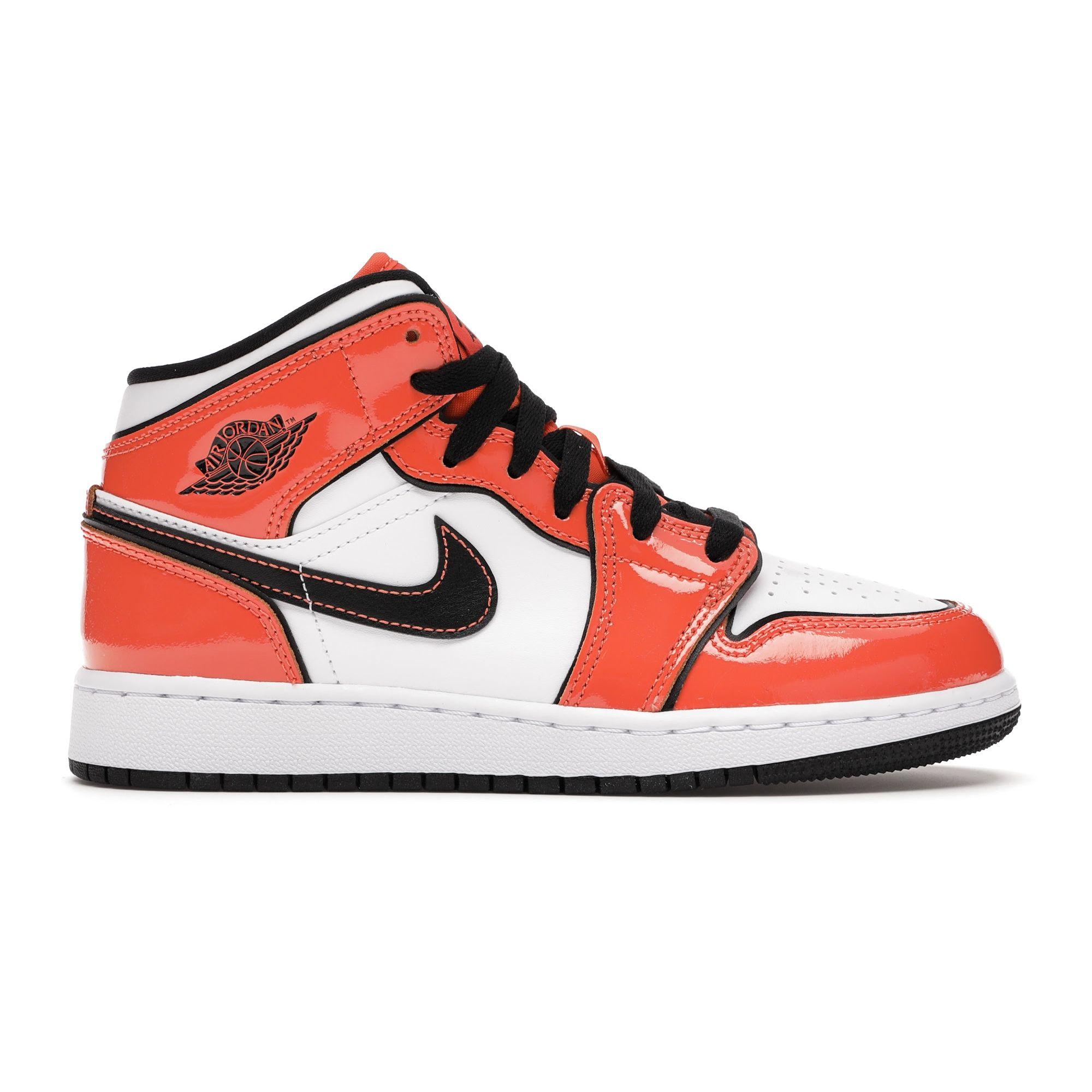 Air Jordan 1 Mid SE GS Turf Orange BQ6931-802 37.5