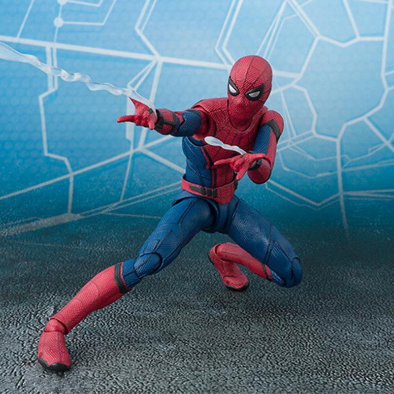 6inch Spider Man Movable Model Doll Marvel Comic Figure PVC Cool Collection Party Birthday Gift