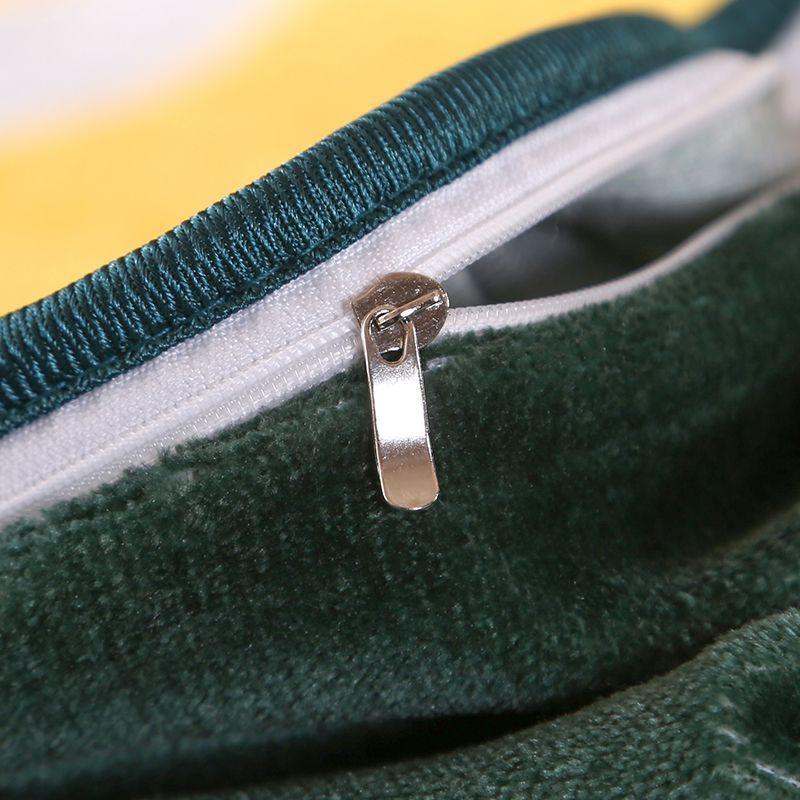 Winter thickened milk velvet four-piece set warm coral velvet double-sided velvet quilt cover bed sheet plus velvet bed skirt bedding