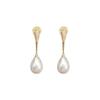 Pearl Ear Clips: Painless, No-Pierce Mosquito Coil Design Earrings for Women - Elegant and High-End.