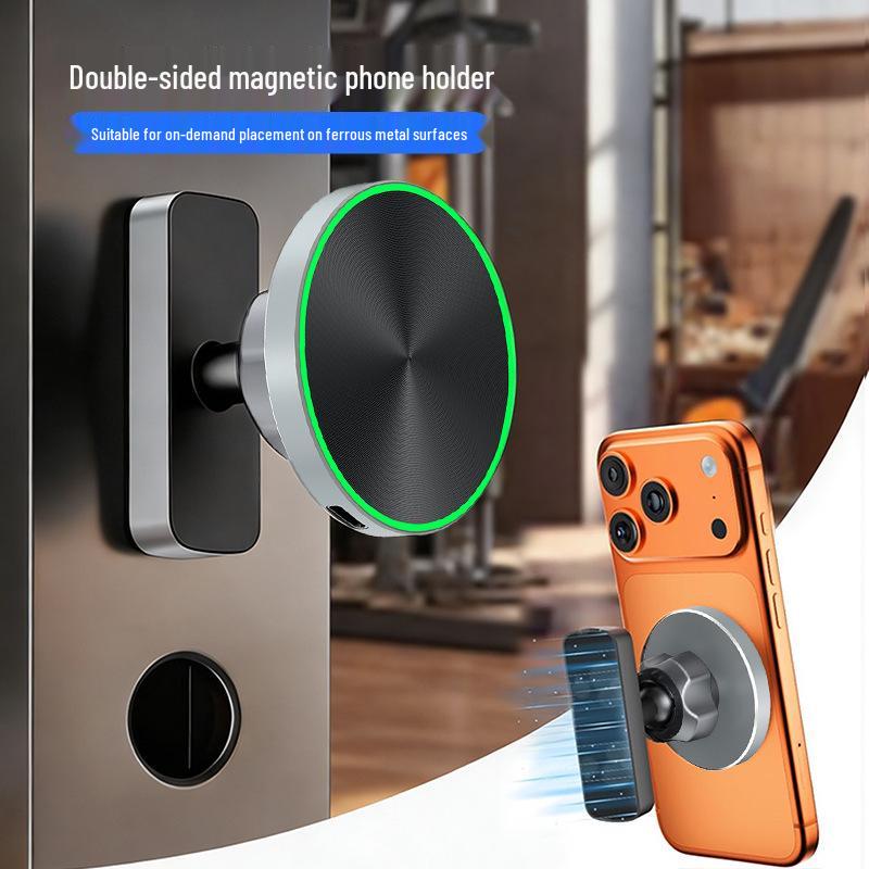 

Dual-Sided Magnetic Wireless Charger & Phone Holder for Gym and Golf Cart H160+G20 (No Wireless Charging)