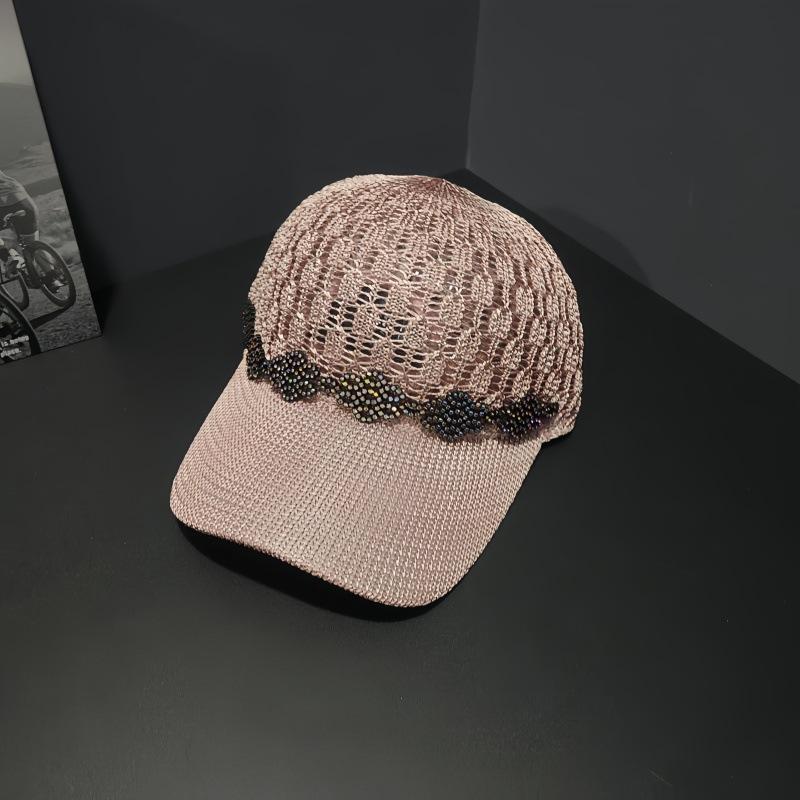 Hat Women's Summer Breathable Mesh Cap Hollow Hard Mesh Sun Protection Visor Casual Baseball Cap Women's Tide