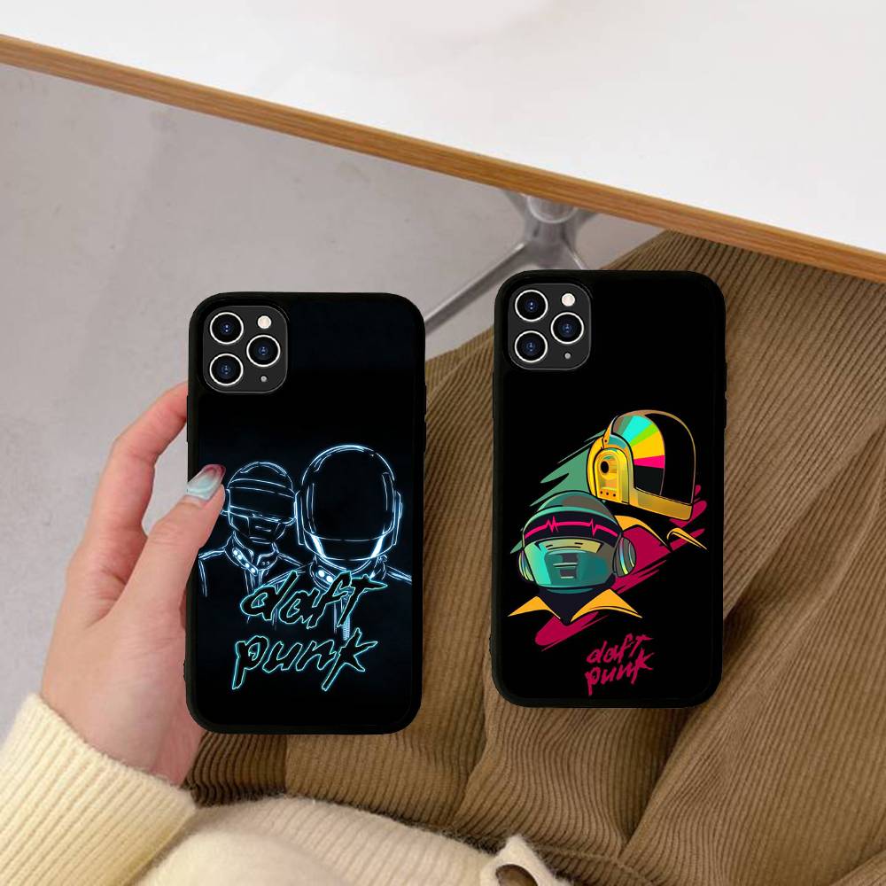 D-Daft Punk Band France PC+TPU Shockproof Protective Phone Case For IPhone17 14 15 16 Pro Max 13 12 11 17 Air