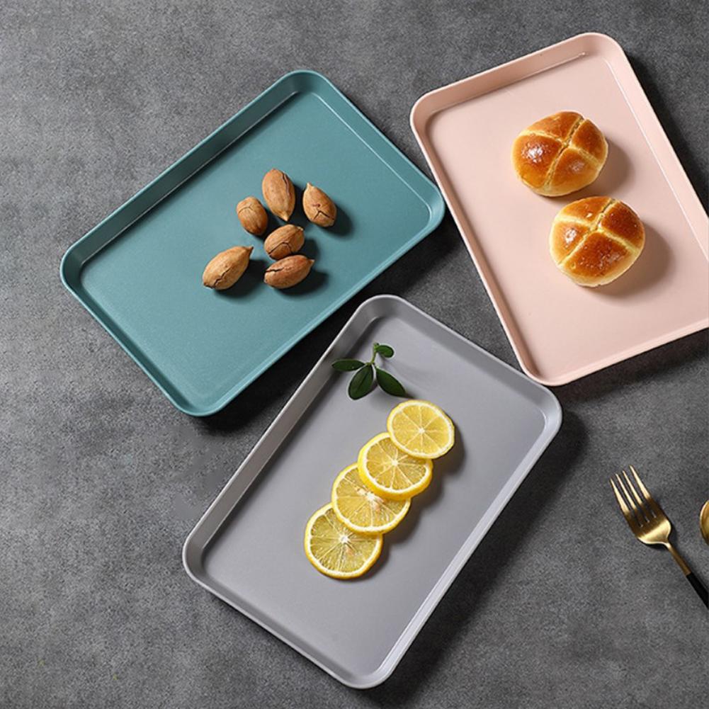Antypoślizgowa Plastikowa Taca Spożywcza Taca Serwingowa Duża Jasna Średnia