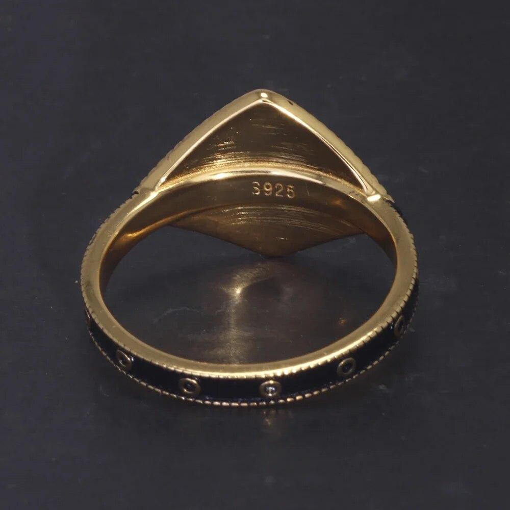 Game Dark Souls Series Inel de favoare din argint 925 real cu placat cu aur retro pentru bărbați, femei, fani, bijuterii Cosplay