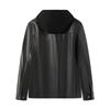 Septwolves Men's Detachable Hood Sheepskin Leather Jacket