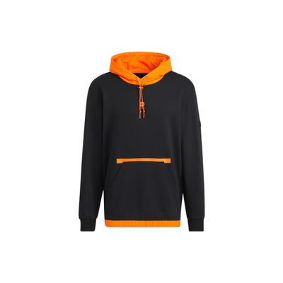 Neo Contrast Thickened Sports Pullover Hoodie Men Tops Black HD4634